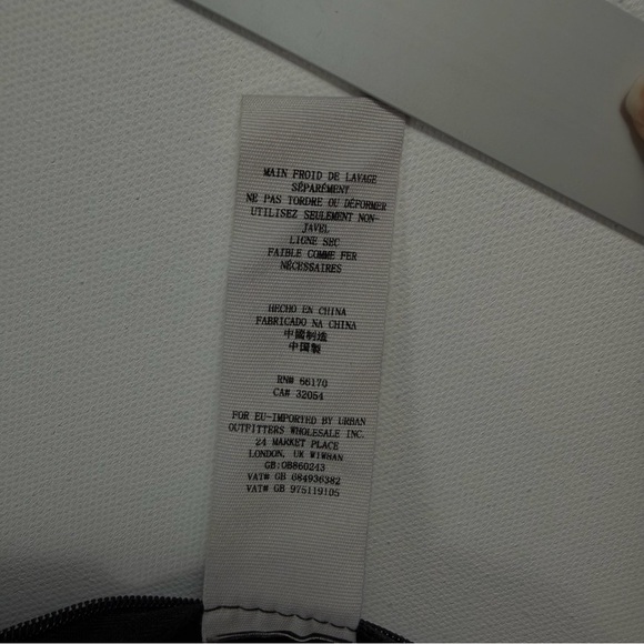 Free People Black Textured Jacquard High Rise Wide Leg Pants Size 12 Whimsigoth - Picture 10 of 10